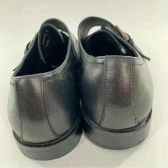Ashton Gray mens dress shoes size 11 black leather monk strap - Picture 4 of 14